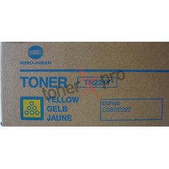 MINOLTA TONER YELLOW BIZHUB C227 ORIGINAL TN221Y A8K3250