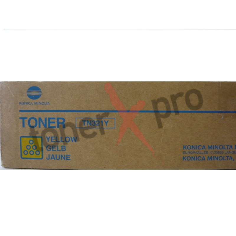 MINOLTA TONER YELLOW BIZHUB C224 ORIGINAL TN321 TN321Y A33K250