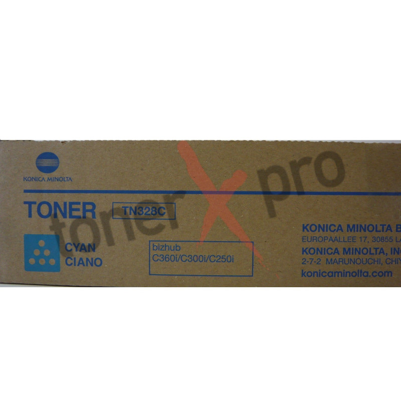 MINOLTA TONER CYAN BIZHUB C250i ORIGINAL TN328 TN328C TN328FC AAV8450