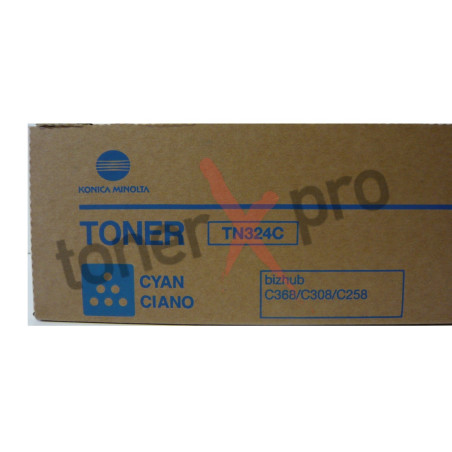 MINOLTA TONER CYAN BIZHUB C258 ORIGINAL TN324C