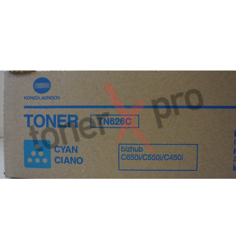 MINOLTA TONER CYAN BIZHUB C450i ORIGINAL TN626 TN626C ACV1450