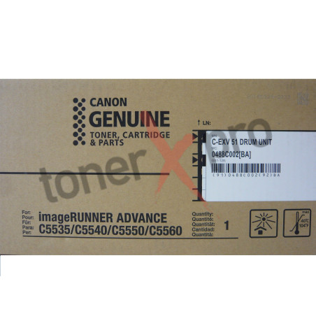 CANON DRUM UNIT BLACK - COLOR IMAGERUNNER ADVANCE C5535 ORIGINAL CEXV51