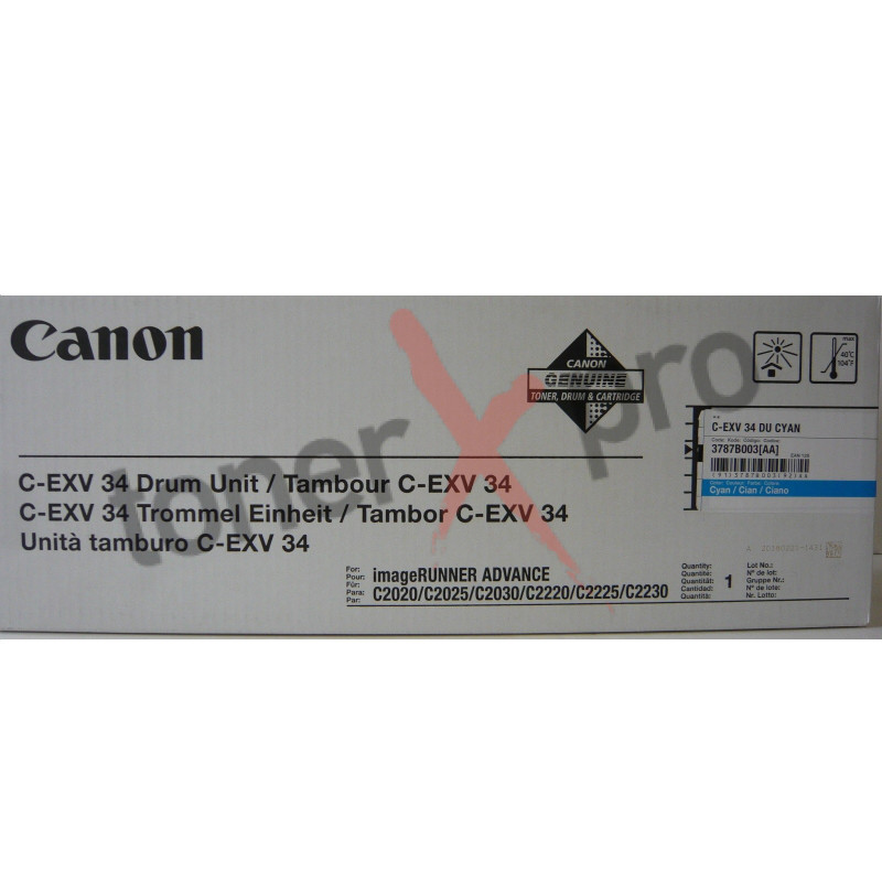 CANON DRUM UNIT CYAN IMAGERUNNER ADVANCE C2020 ORIGINAL 3787B003 CEXV34C