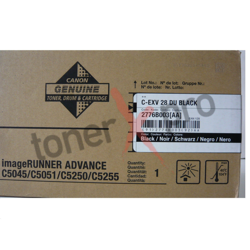 CANON DRUM UNIT BLACK IMAGERUNNER C5045 ORIGINAL 2776B003 CEXV28BK