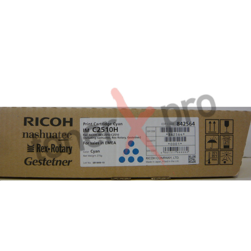 RICOH TONER CYAN IMC2510 ORIGINAL 842564 IM C2510H 18000 PAGES