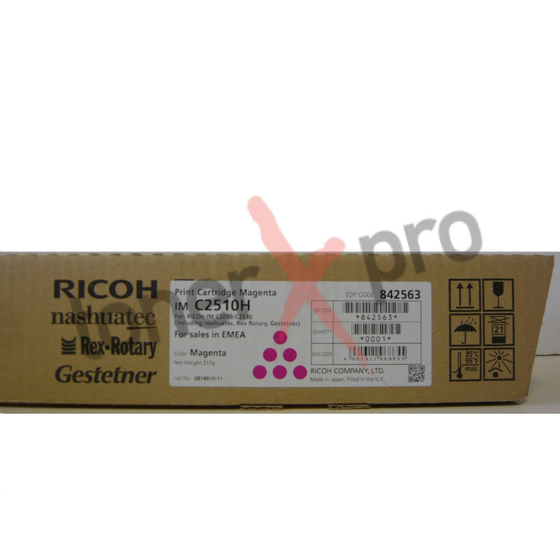 RICOH TONER MAGENTA IMC2510 ORIGINAL 842563 IM C2510H 18000 PAGES