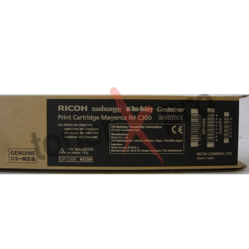 RICOH TONER MAGENTA IMC300 ORIGINAL 842384 842603 IM C300 RICOH TONER MAGENTA IMC300 ORIGINAL 842384 842603 IM C300