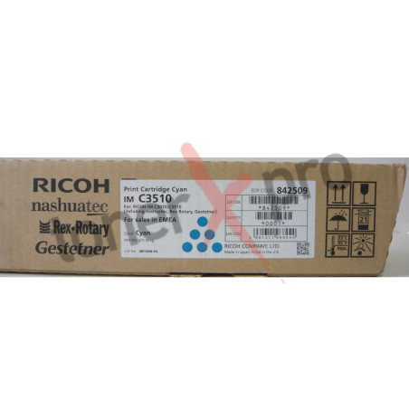 RICOH TONER CYAN IMC3510 ORIGINAL 842509 IM C3510