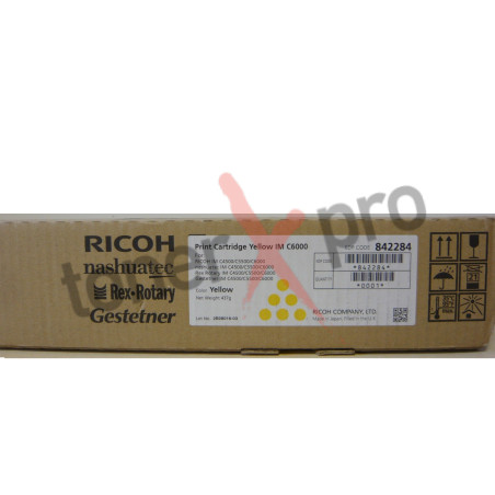 RICOH TONER IMC6000 YELLOW ORIGINAL 842284