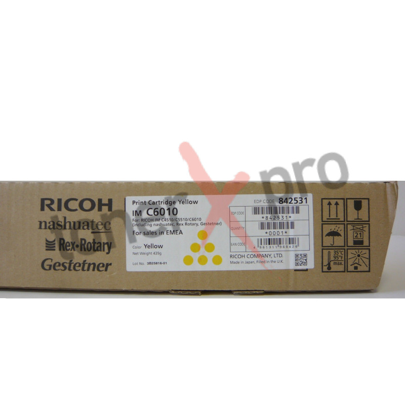 RICOH TONER YELLOW IMC6010 ORIGINAL 842531 IM C6010