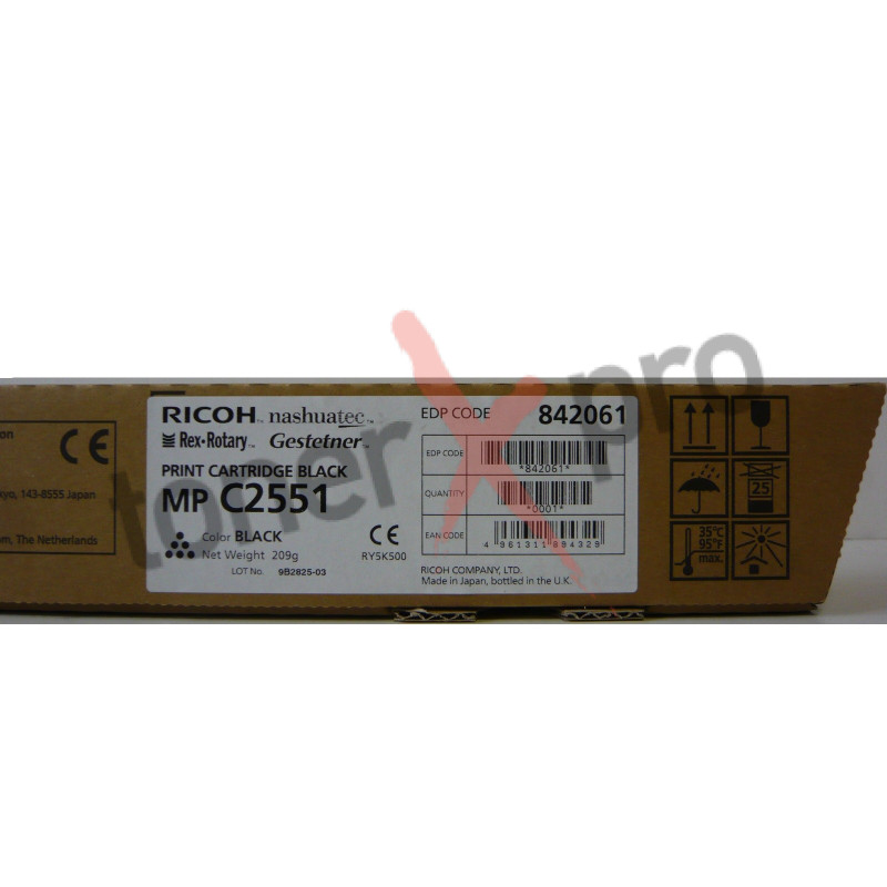 RICOH TONER BLACK MPC2551 ORIGINAL 842465 MP C2551