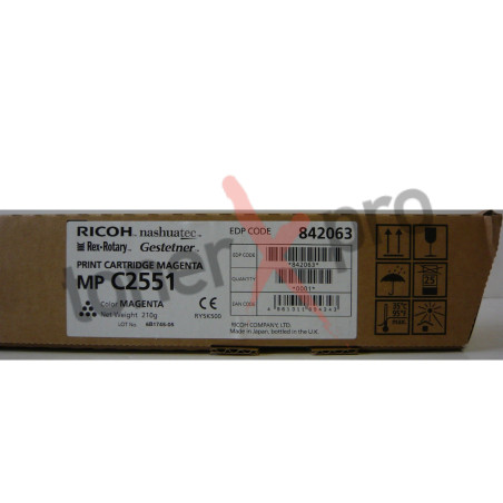 RICOH TONER MAGENTA MPC2551 ORIGINAL 841506