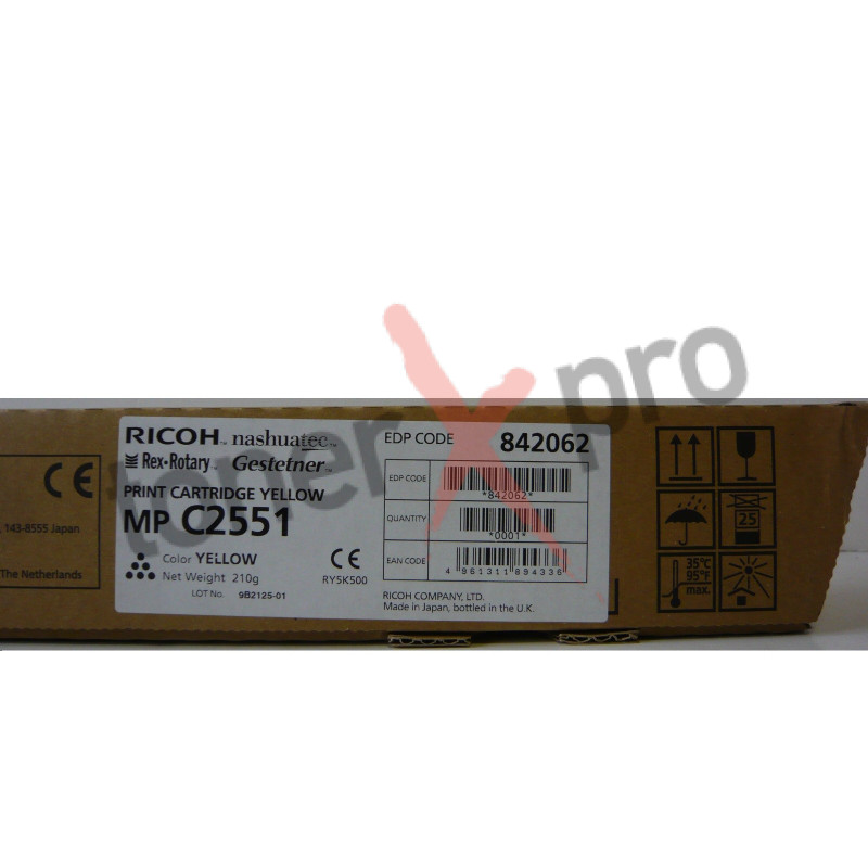 RICOH TONER YELLOW MPC2551 ORIGINAL 842466 MP C2551