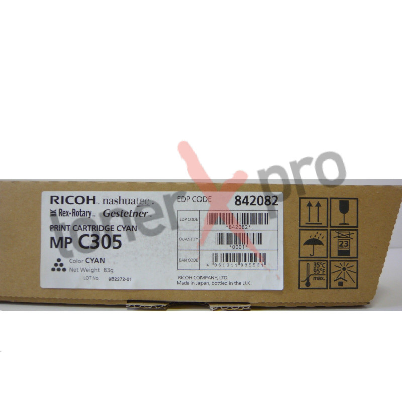 RICOH TONER CYAN MPC305 ORIGINAL 842082 MP C305