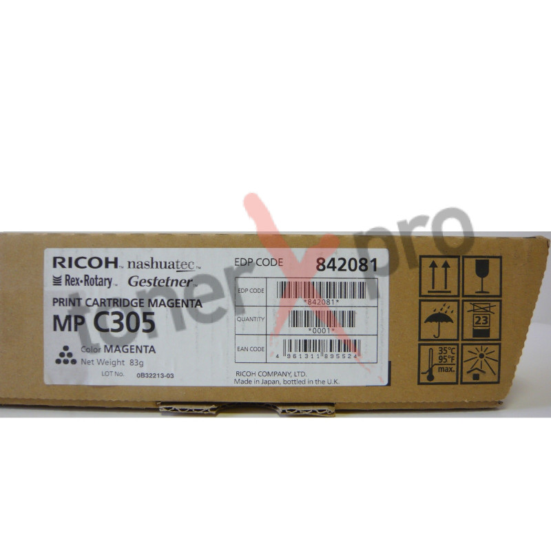 RICOH TONER MAGENTA MPC305 ORIGINAL 842081 MP C305