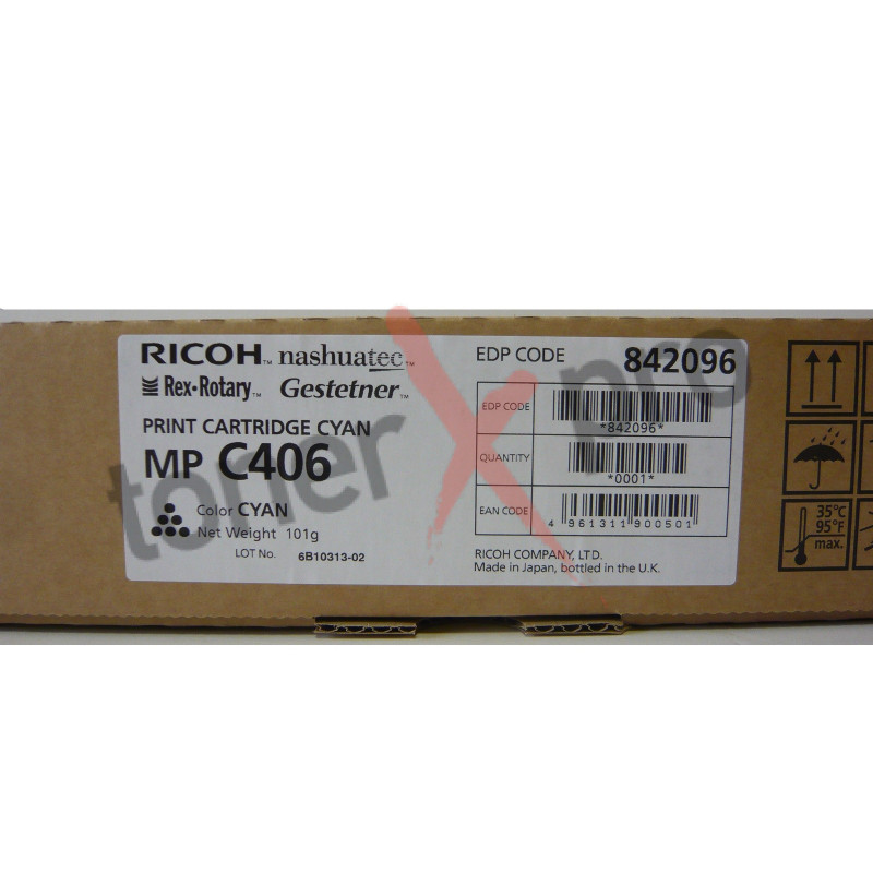 RICOH TONER CYAN MPC306 ORIGINAL 842096 MP C406