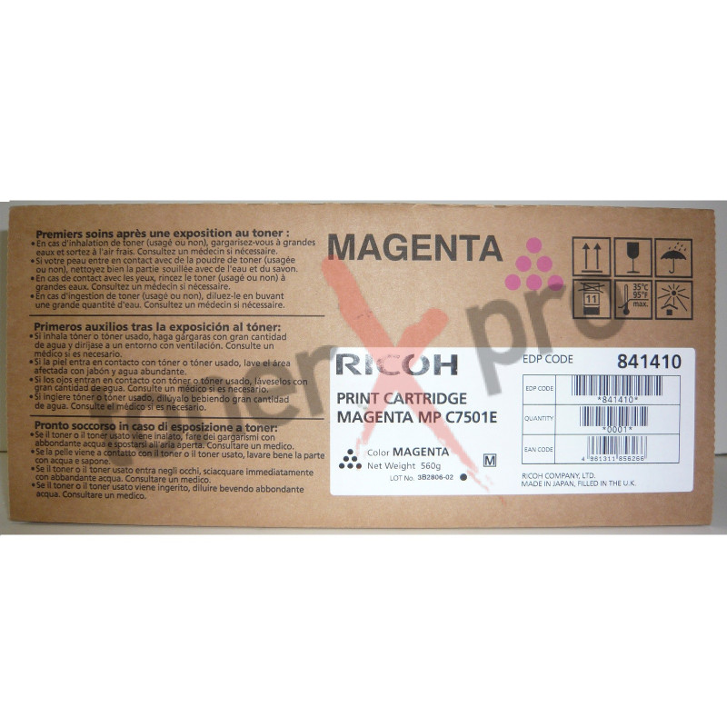 RICOH TONER MAGENTA MPC6501 ORIGINAL 842075 MP C7501E