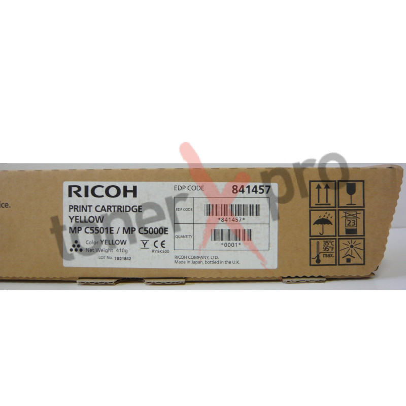 RICOH TONER YELLOW MPC5000 ORIGINAL 842049 MP C5000