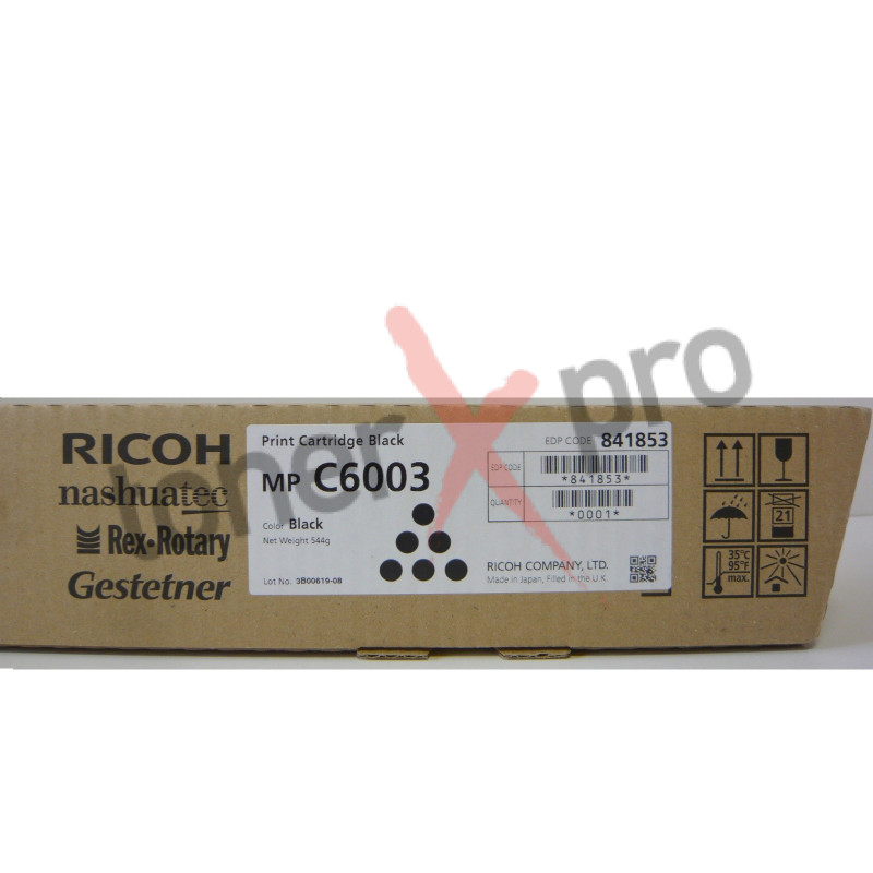 RICOH TONER BLACK MPC6003 ORIGINAL 841853 MP C6003