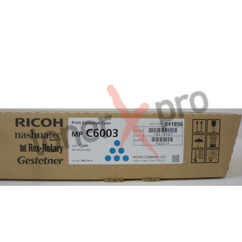 RICOH TONER CYAN MPC6003 ORIGINAL 841856 MP C6003