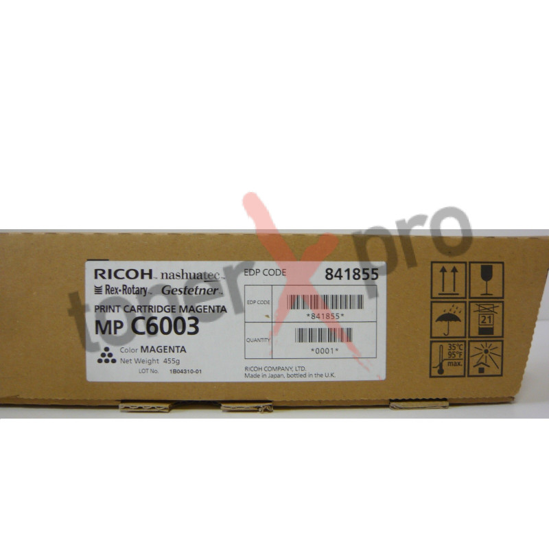 RICOH TONER MAGENTA MPC6003 ORIGINAL 841855 MP C6003