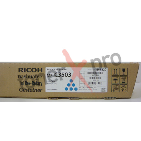 RICOH TONER CYAN MPC3503 ORIGINAL 841820