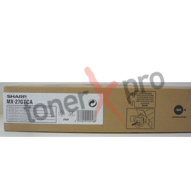 SHARP TONER CYAN MX2300N ORIGINAL MX27 MX27GTCA SHARP TONER CYAN MX2300N ORIGINAL MX27 MX27GTCA