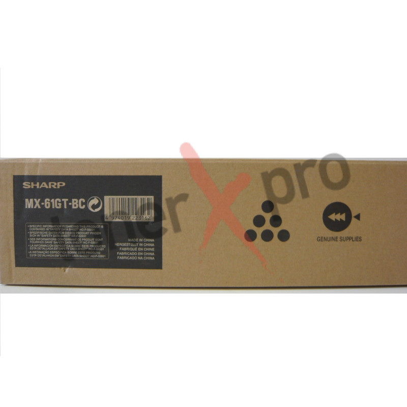 SHARP TONER BLACK MX3050 MX6070 ORIGINAL MX60GTBC MX61GTBC