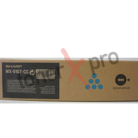 SHARP TONER CYAN MX3050 MX6070 ORIGINAL MX60GTCC MX61GTCC