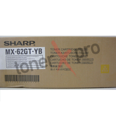 SHARP TONER YELLOW MX6240 ORIGINAL MX62GTYA