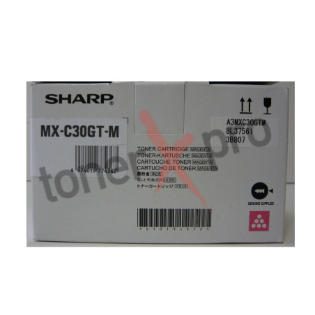 SHARP TONER MAGENTA MXC250 ORIGINAL MXC30GTM