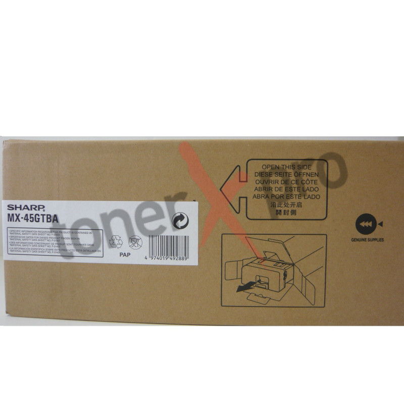 SHARP TONER BLACK MX3500 ORIGINAL MX45 MX45GTBA