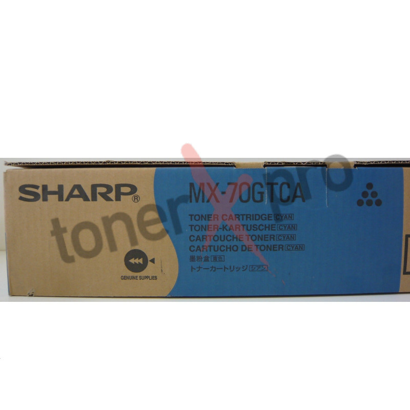 SHARP TONER CYAN MX5500 ORIGINAL MX70 MX70GTCA