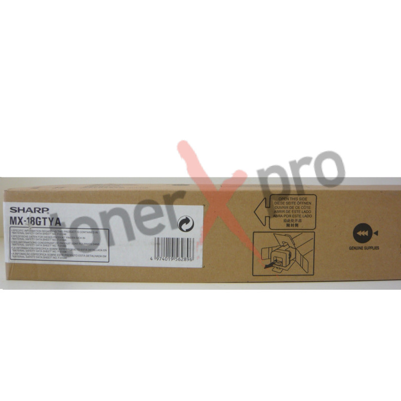SHARP TONER YELLOW MX1800 ORIGINAL MX18 MX18GTYA
