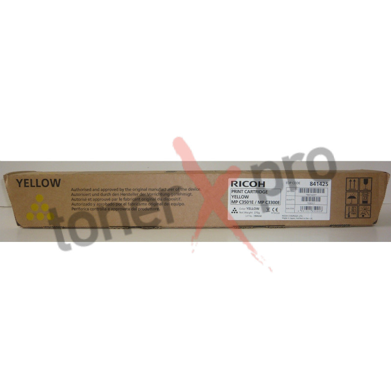 RICOH TONER YELLOW  MPC3300 ORIGINAL 842044 MP C3300