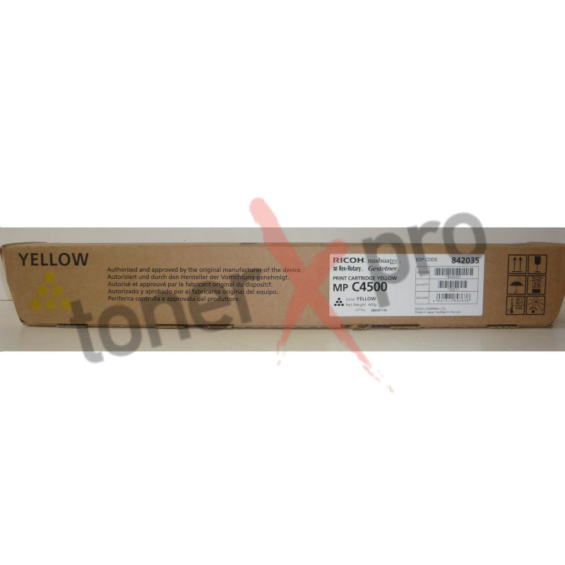 RICOH TONER YELLOW MPC4500 ORIGINAL 842035 MP C4500E
