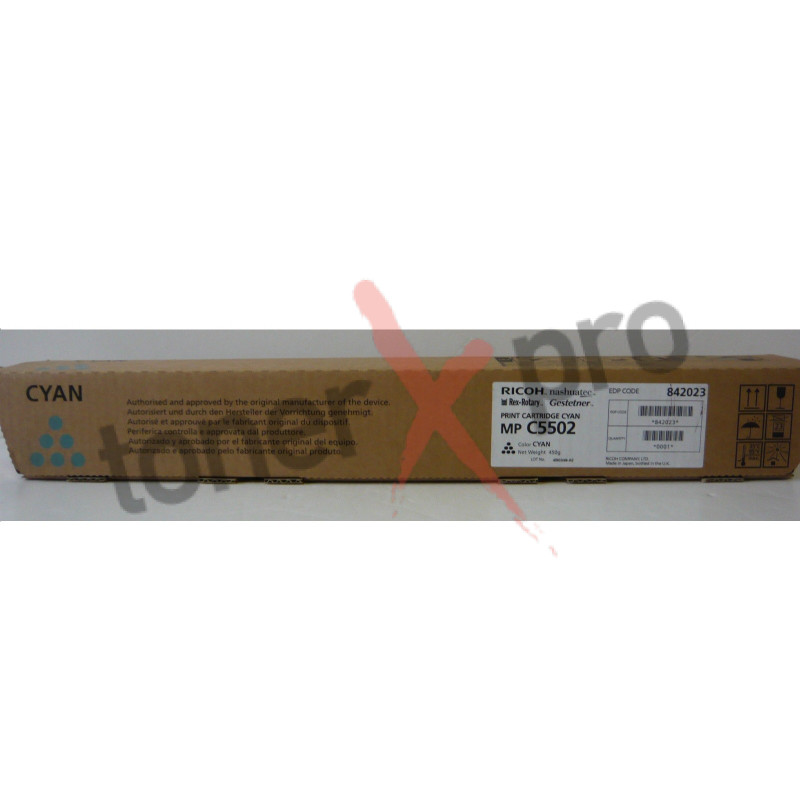 RICOH TONER CYAN MPC5502 ORIGINAL 842023 MP C5502