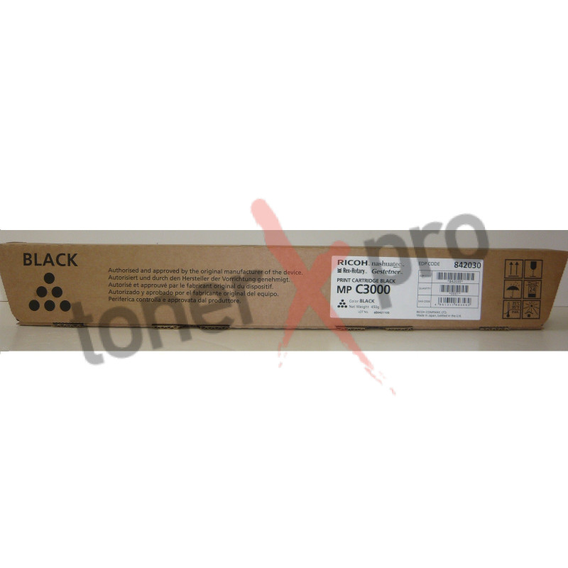 RICOH TONER BLACK MPC2500 ORIGINAL 842030 MP C3000 RICOH TONER BLACK MPC2500 ORIGINAL 842030 MP C3000