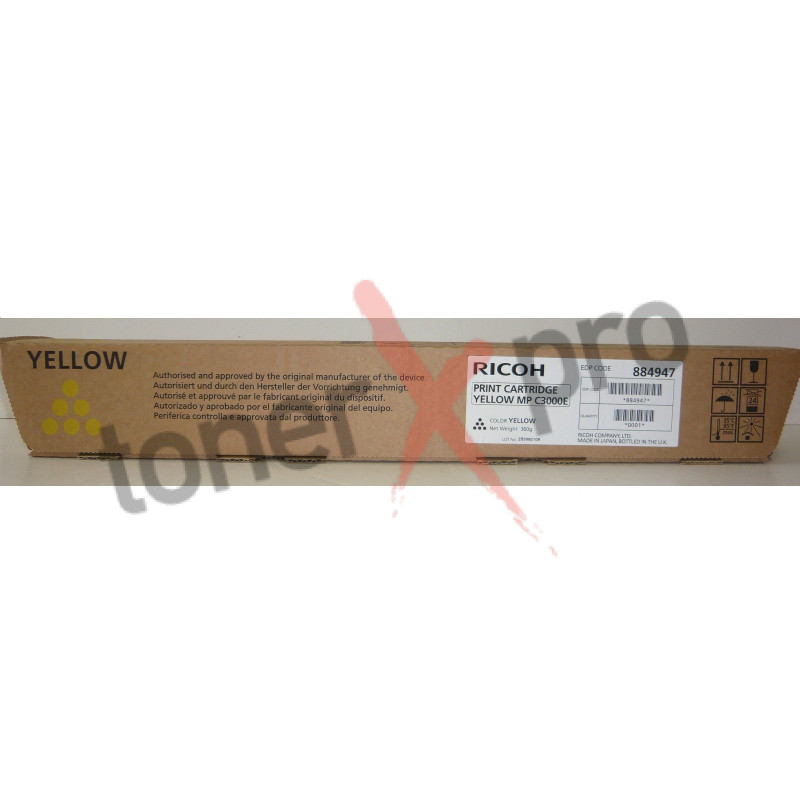 RICOH TONER YELLOW MPC2500 ORIGINAL 842031 MP C3000