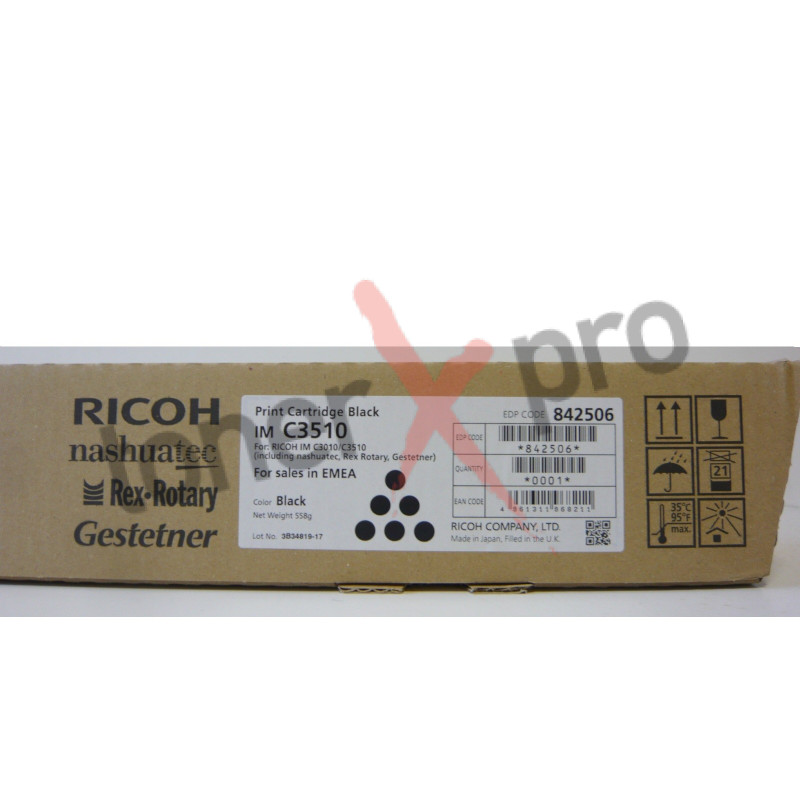 RICOH TONER BLACK IMC3510 ORIGINAL 842506 IM C3510