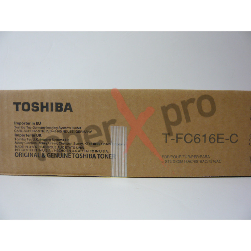 TOSHIBA TONER CYAN E STUDIO 5516A ORIGINAL TFC616 TFC616EC