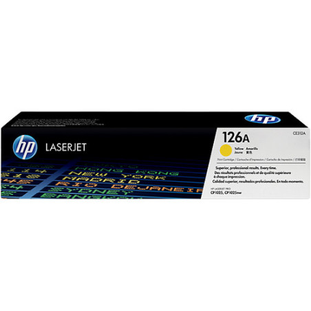 HP TONER YELLOW LASERJET PRO CP1020 ORIGINAL 126A CE312A
