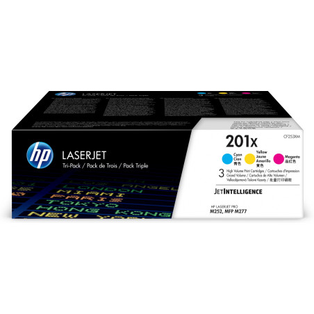 HP TONER LASERJET PRO M252/KIT C-M-Y 3 CTG-2.3K/ 201X CF253XM ORIGINE