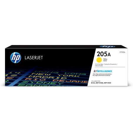 HP TONER LASERJET M154/M180/M181/YELLOW-CTG-.9K/ 205A CF532A  ORIGINE