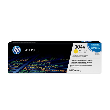 HP TONER LASERJET CM2320/CP2020/YELLOW-CTG-2.8K/ 304A CC532A  ORIGINE