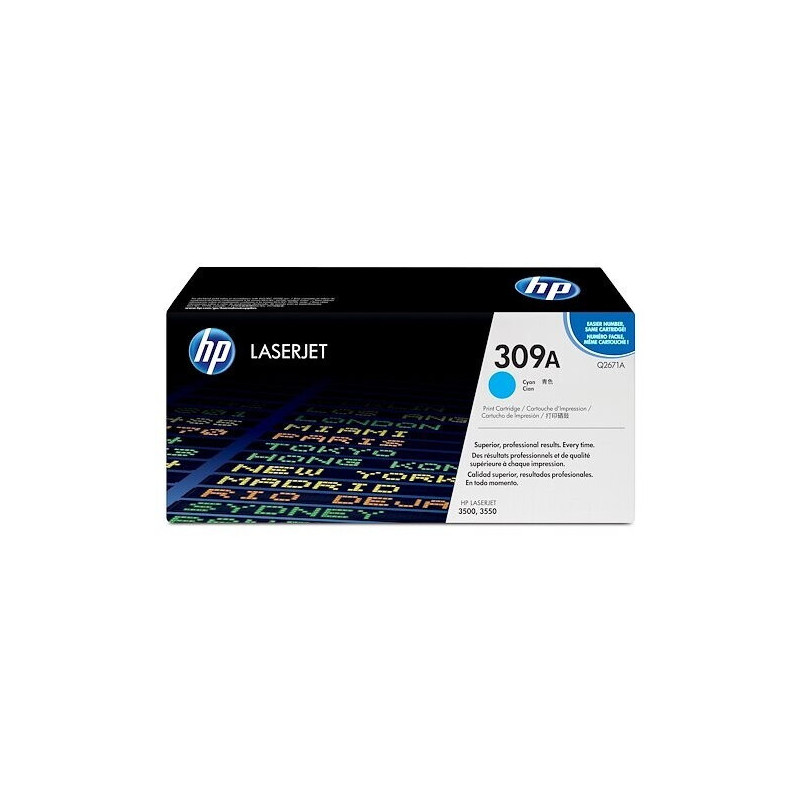 HP TONER LASERJET 3500/3550/3700/CYAN-CTG-4K/ 309A Q2671A     ORIGINE