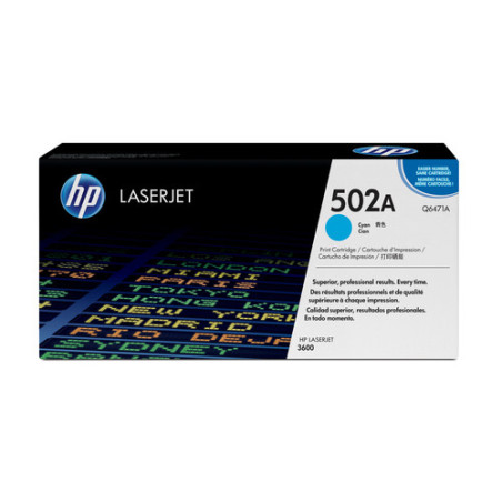 HP TONER LASERJET 3600/CYAN-CTG-4K/ 502A Q6471A               ORIGINE