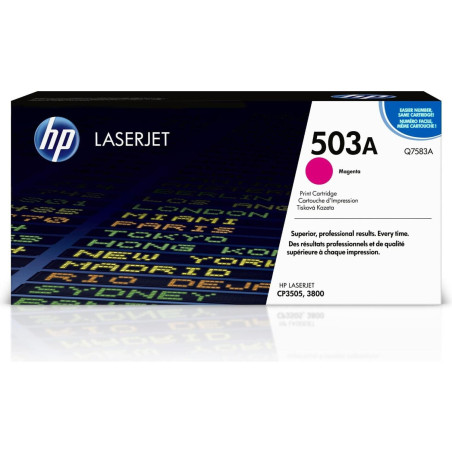 HP TONER LASERJET 3800/CP3505/MAGENTA-CTG-6K/ 503A Q7583A     ORIGINE