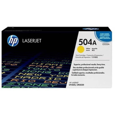 HP TONER LASERJET CM3530/CP3525/YELLOW-CTG-7K/ 504A CE252A    ORIGINE
