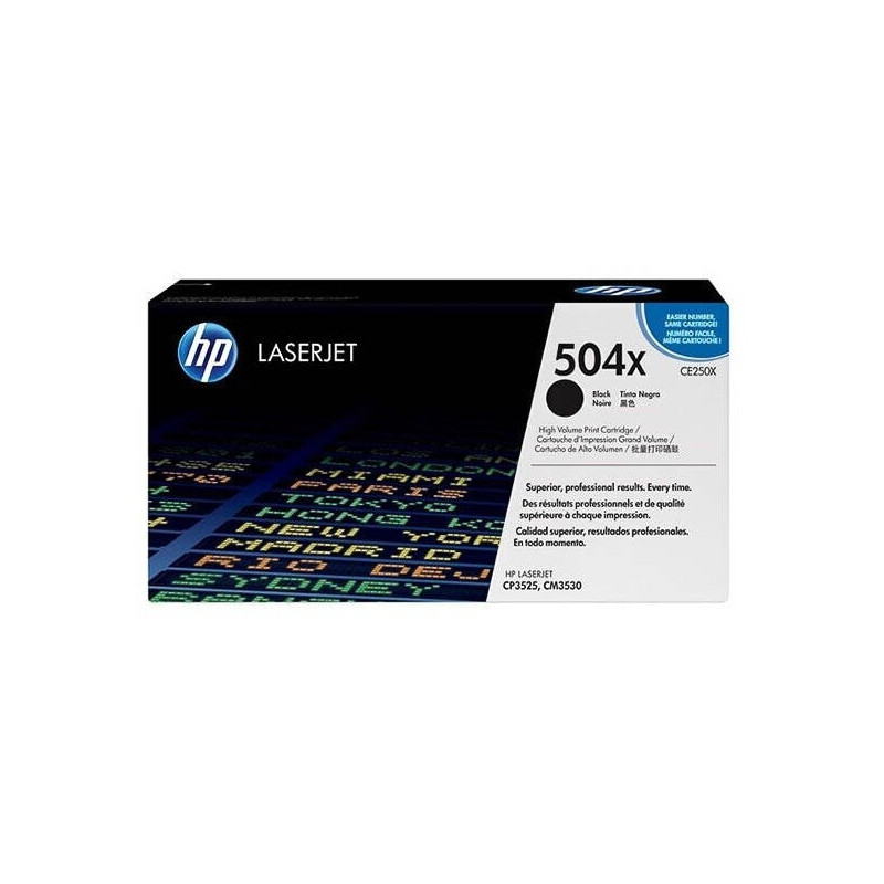 HP TONER LASERJET CM3530/CP3525/BLACK-CTG-7K/ 504X CE250X     ORIGINE